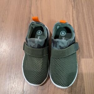 New Cat & Jack Toddler Boys Water Shoes Size 8 Austen Mesh Camo Green